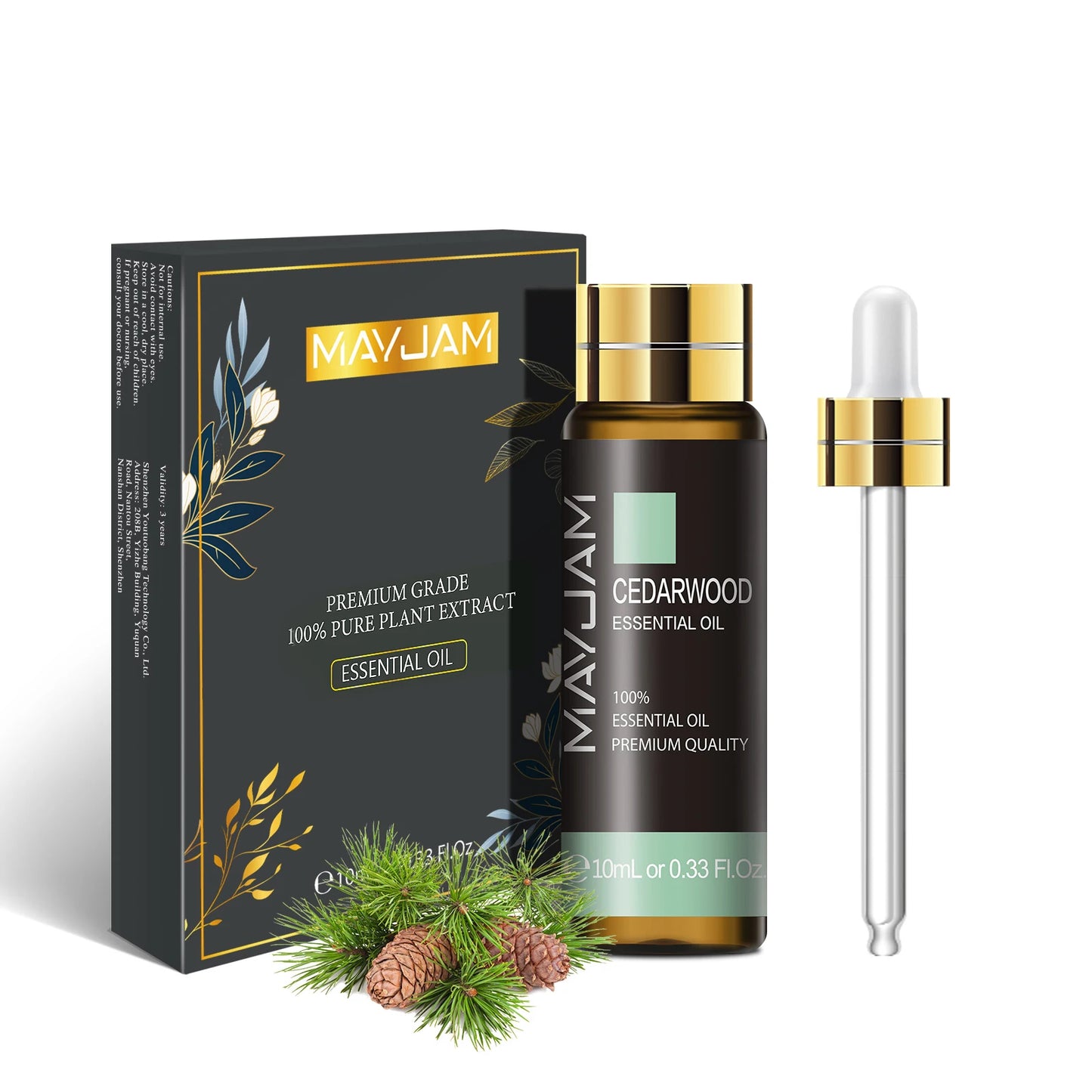 Huile essentielle pure flacon avec compte-gouttes 100ml