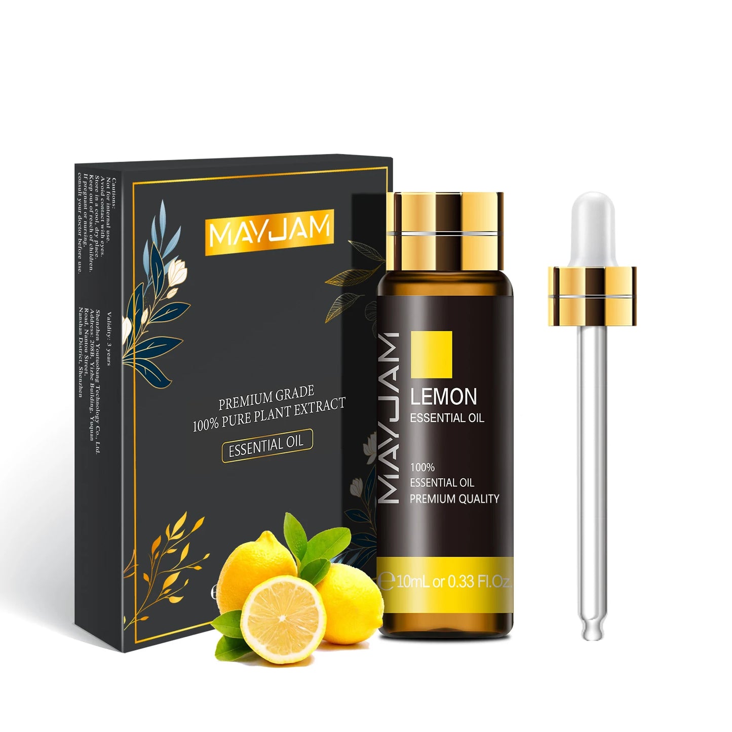 Huile essentielle pure flacon avec compte-gouttes 100ml
