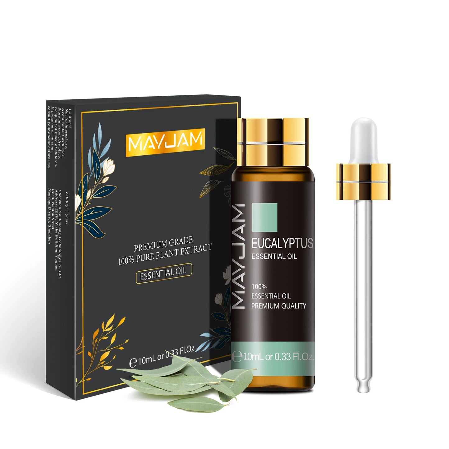 Huile essentielle pure flacon avec compte-gouttes 100ml