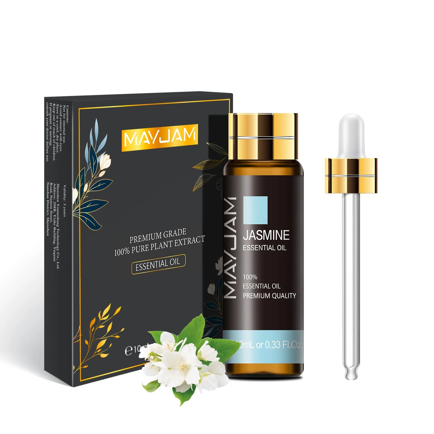 Huile essentielle pure flacon avec compte-gouttes 100ml