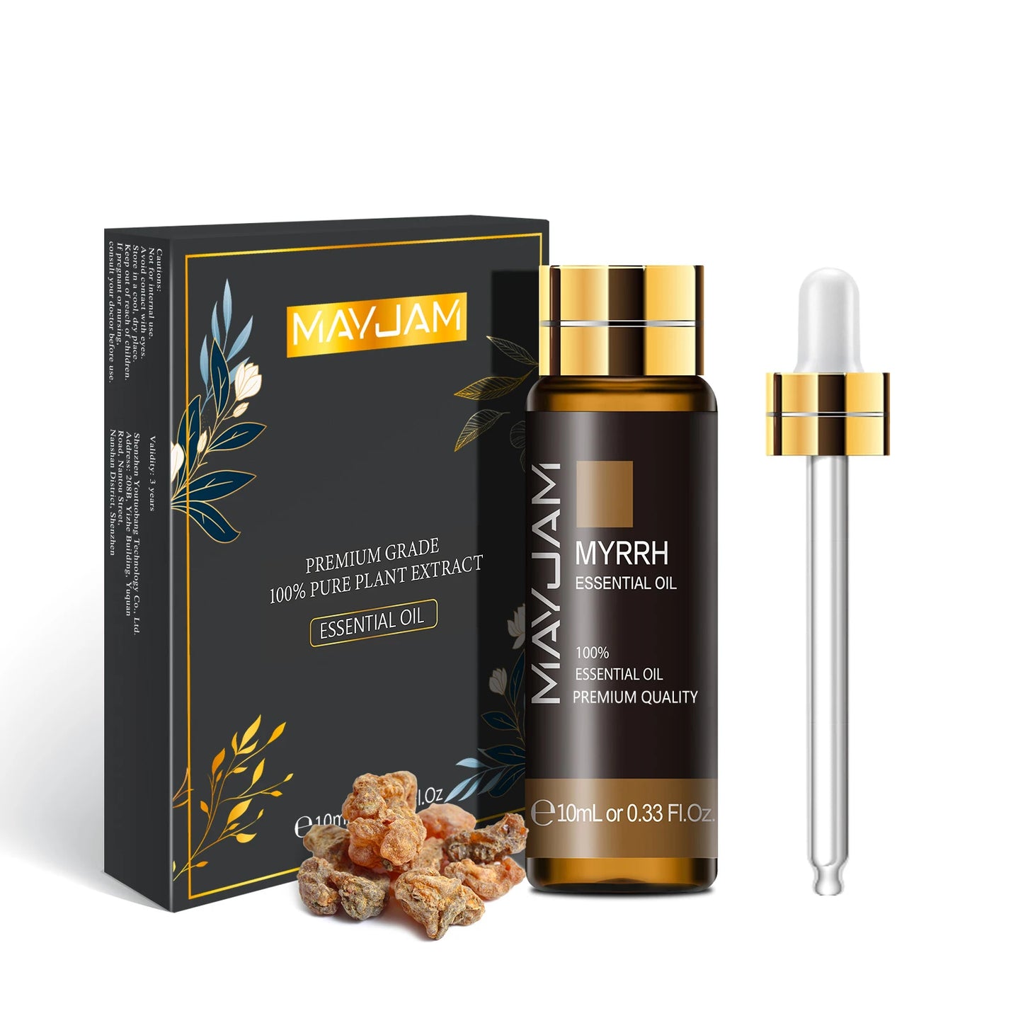 Huile essentielle pure flacon avec compte-gouttes 100ml
