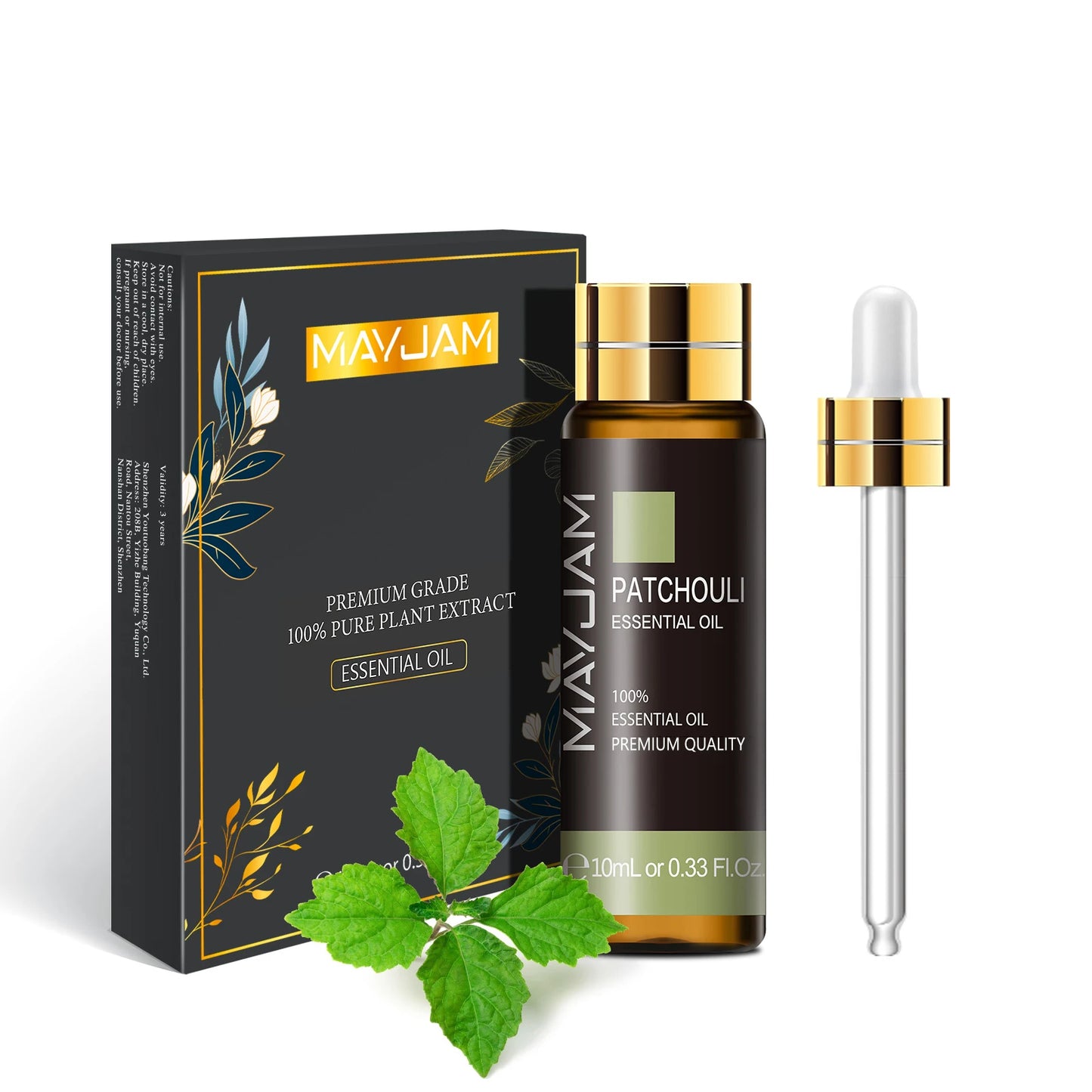 Huile essentielle pure flacon avec compte-gouttes 100ml